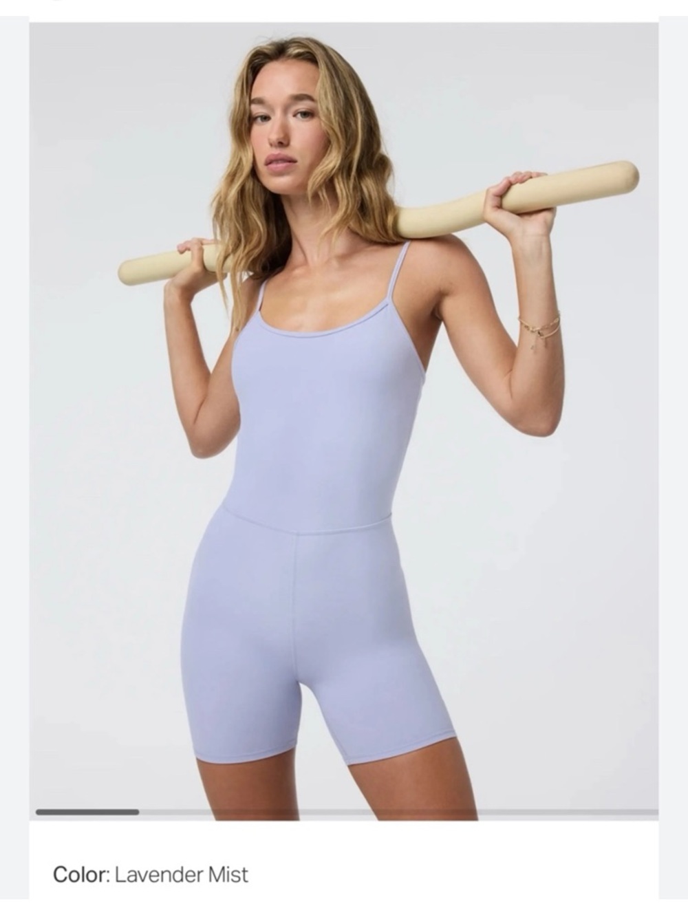 Vuori AllTheFeels Lavender Mist Onesie Bodysuit